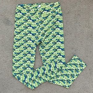 Lularoe Disney Leggings Toy Story Alien OS